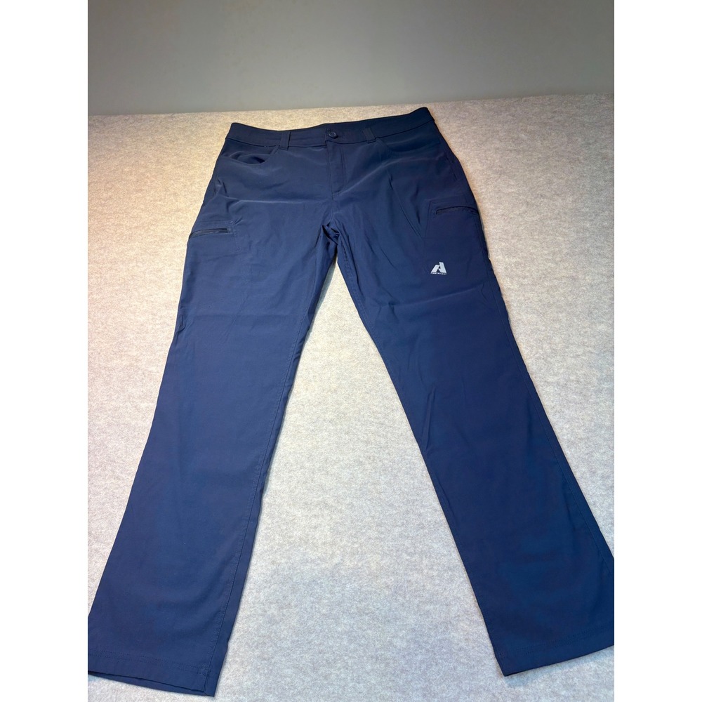 Eddie Bauer First Ascent Guide Pants Womens 16 Navy Blue Hiking Outdoor Stretch